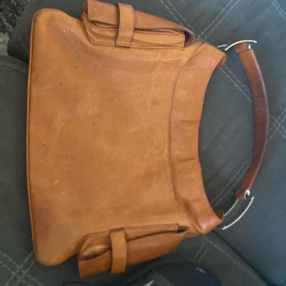 Vintage authentic Versace cognac purse